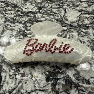 New Barbie x Kitsch Rhinestone Claw Clip